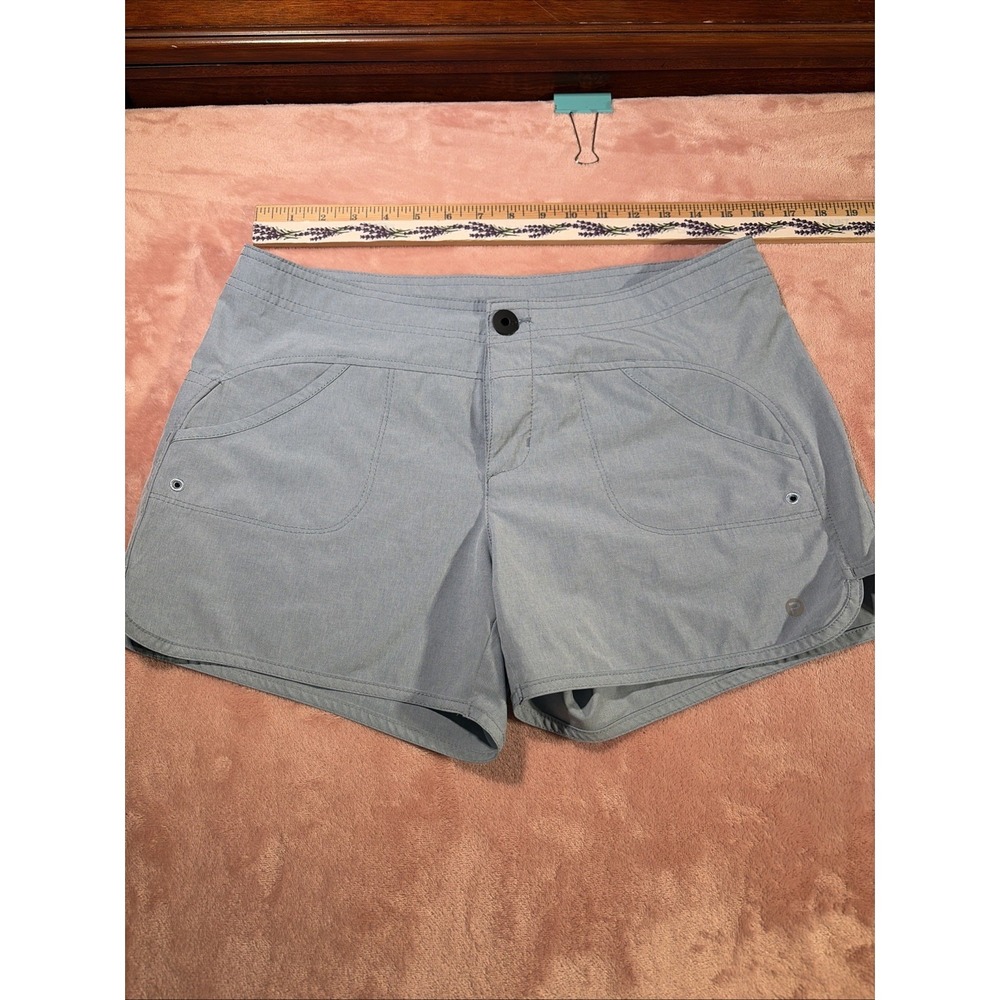Pelagic Board Shorts Women Size 6 Light Blue Excellent Stretch Fishing Pockets